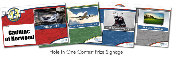 Sample Prize Signs